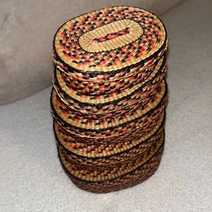 Woven sweet grass baskets -set of 5!